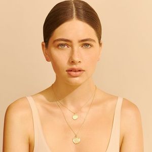 Amber Sceats Double Coin Necklace 